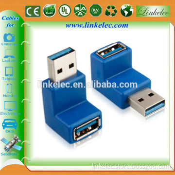90 degree factory price usb 3.0 converter AM to AF usb3.0 adapter